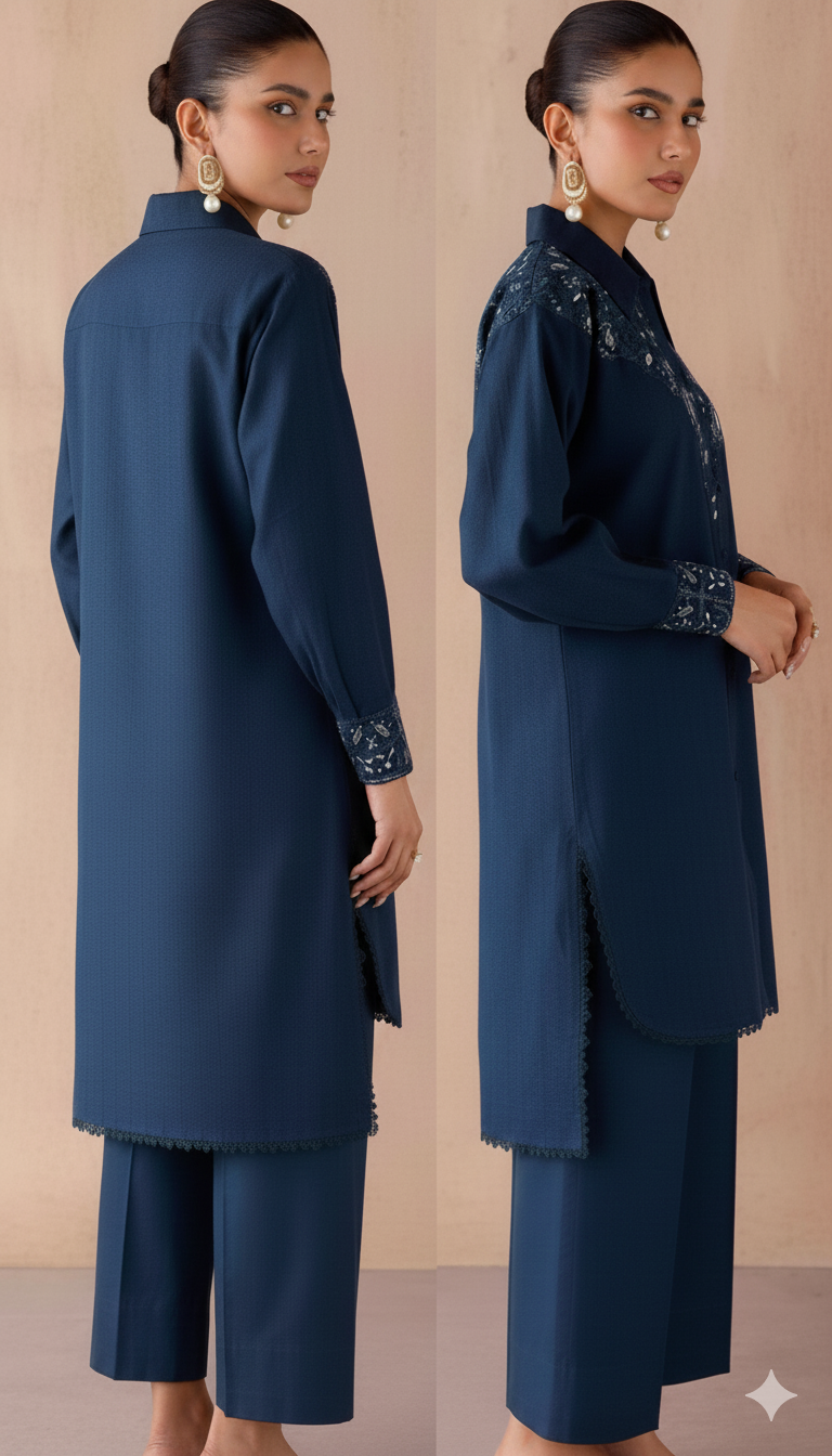 Midnight Karandi Tunic