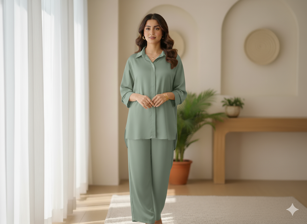 Winter Silk Co-Ord Sets