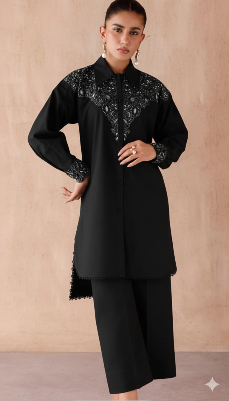 Midnight Karandi Tunic